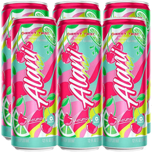Alani Nu Energy Drink Cherry Twist 12 Ounce Cans (Pack of 6)