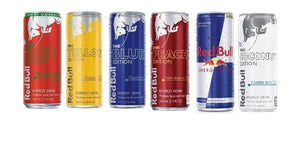 Red Bull Editions Variety Pack,8.4fl.oz. (Pack of 24) : Red, Yellow, Blue, Peach, Original , Coconut