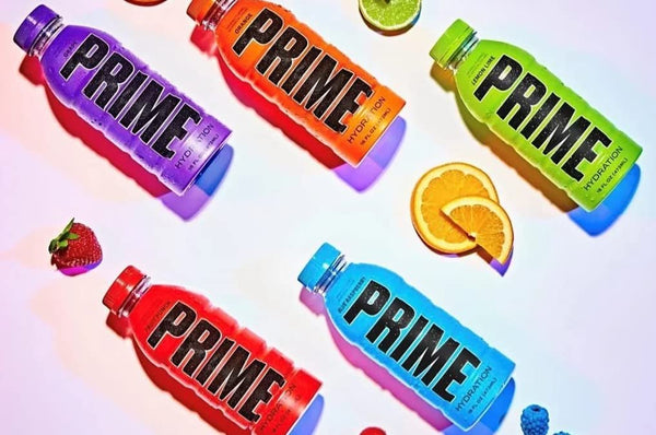 Prime Hydration with BCAA Blend for Muscle Recovery Tropical Punch (12 Drinks, 16 fl oz. Each)