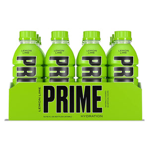Prime Hydration with BCAA Blend for Muscle Recovery Lemon Lime (12 Drinks, 16 Fl Oz. Each)